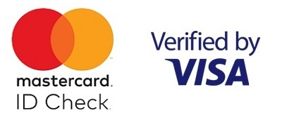 Secure ID by Mastercard logo and Verified by Visa logo
