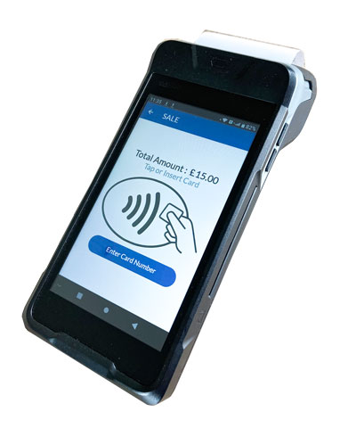 Contactless payment terminal for safe, fast payment acceptance.
