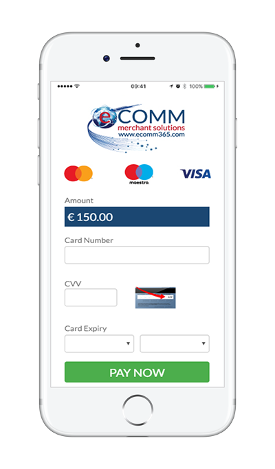 Hosted payment page on mobile